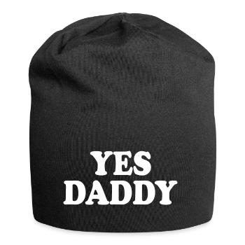 Yes daddy - Jersey-Beanie - Schwarz - Vorne
