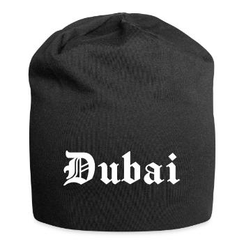 Dubai, gothic, schrift - Jersey-Beanie - Schwarz - Vorne
