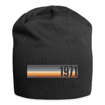 Established 1971 Classic original birthday gift - Jersey Beanie - black - Front