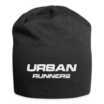 URBAN RUNNERS White - Jersey Beanie - black - Front