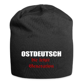 Ostdeutsch die letzte Generation - Jersey-Beanie - Schwarz - Vorne