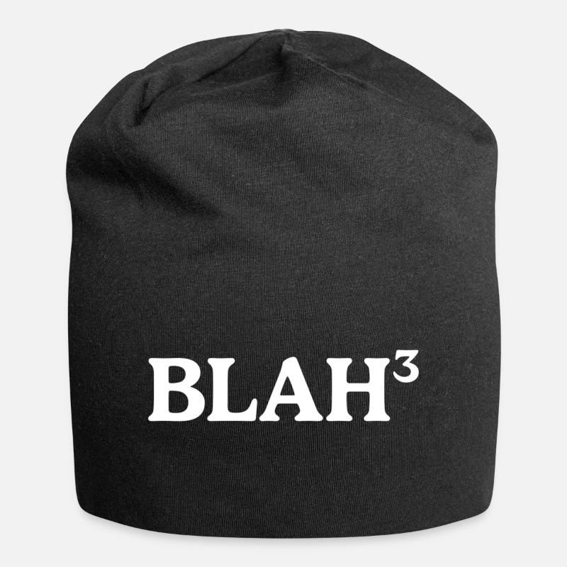 BLAH_3 - Jersey Beanie - black
