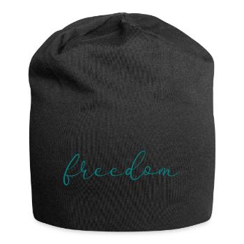 Freiheit - Jersey-Beanie - Schwarz - Vorne