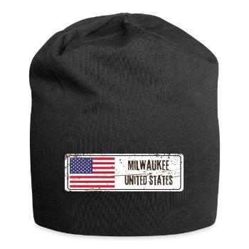 Milwaukee Drapeau des États-Unis - Bonnet en jersey - noir - Devant
