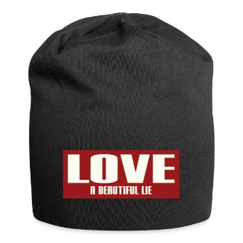 LOVE - A BEAUTIFUL LIE - Jersey Beanie - black - Front