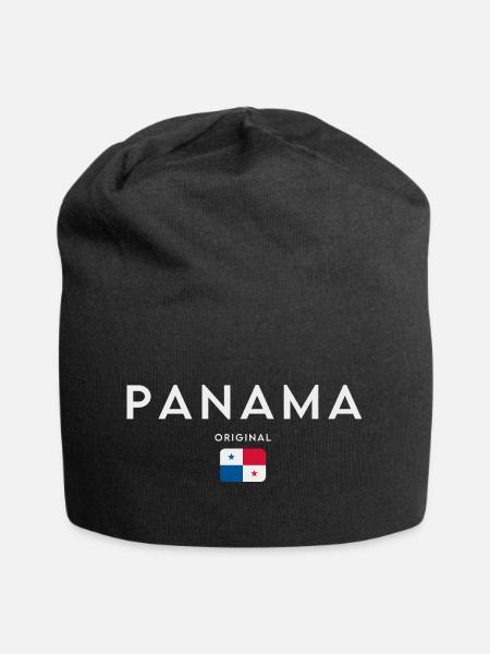 Panamanian flag, Panamanian pride - Jersey Beanie - black