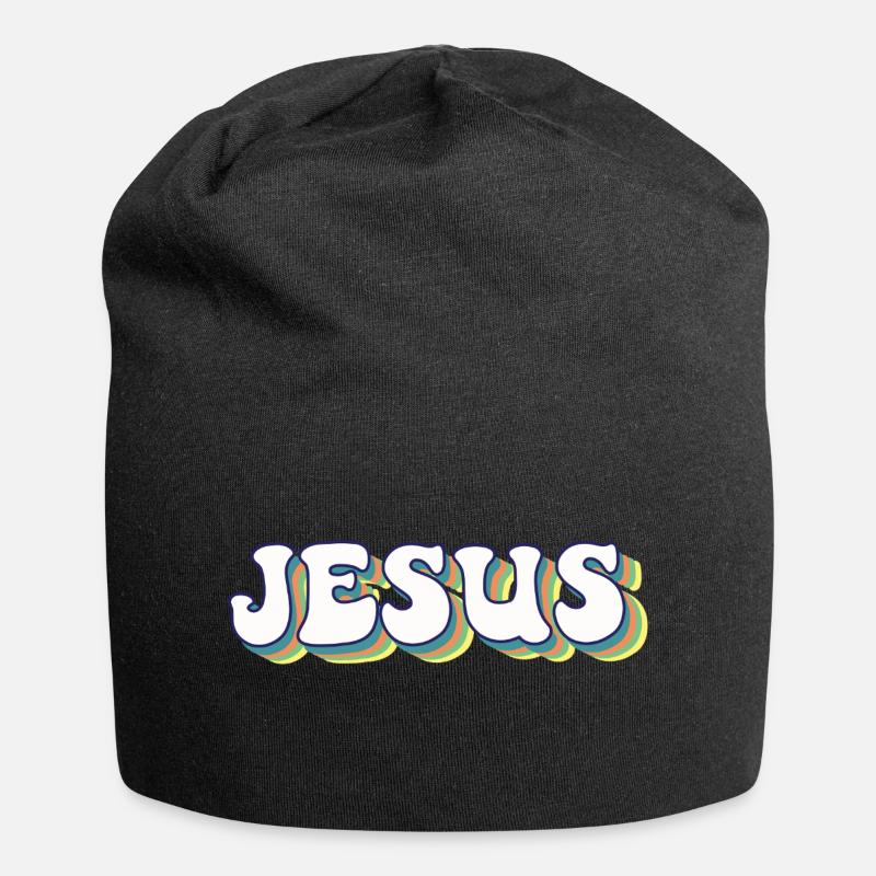 Jesus - Jersey Beanie - black
