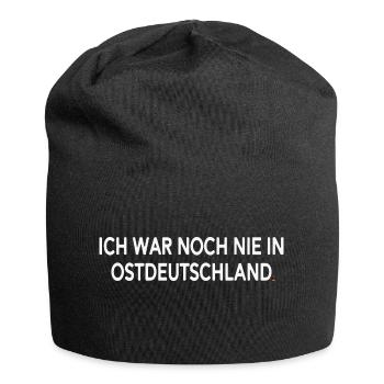 Je ne suis jamais allé en Allemagne de l’Est - Bonnet en jersey - noir - Devant