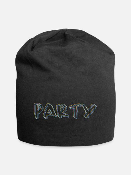 Party #party, Party tshirt - Jersey-Beanie - Schwarz