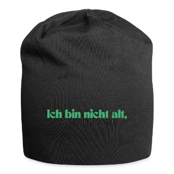 Ich bin nicht alt, ich bin ein Klassiker - Jersey-Beanie - Schwarz - Vorne