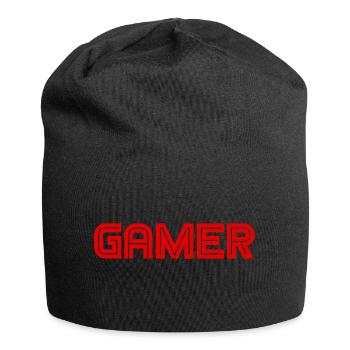 Gamer - Games - PC - Computerspiele - Jersey-Beanie - Schwarz - Vorne