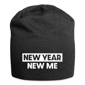 Neujahr Neues Ich - Jersey-Beanie - Schwarz - Vorne