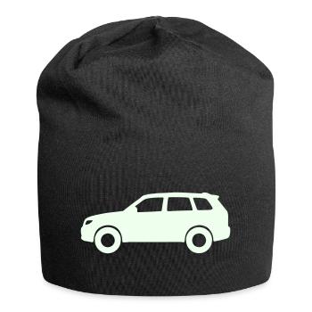 Pastel Car Silhouette - Jersey Beanie - black - Front