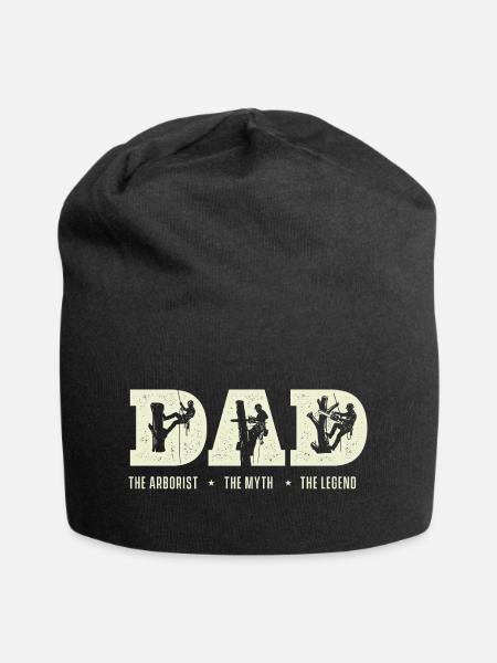 Der Arborist, die Legende – Lustiges Arborist-Geschenk - Jersey-Beanie - Schwarz