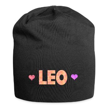Leo - Jersey-Beanie - Schwarz - Vorne