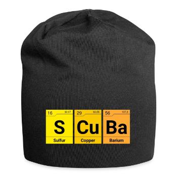 Scuba diver chemical elements - Jersey Beanie - black - Front