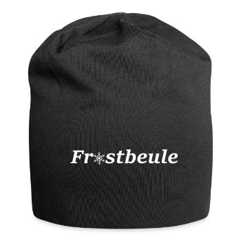 Frostbeule - Fr*stbeuel - Jersey-Beanie - Schwarz - Vorne