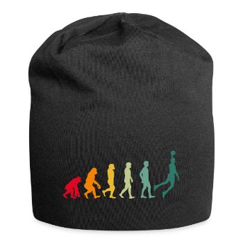 Basketball evolution basketball player retro gift - Jersey Beanie - black - Front