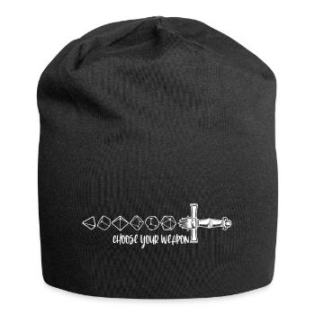 Choose Your Weapon Würfel Schwert RPG - Jersey-Beanie - Schwarz - Vorne