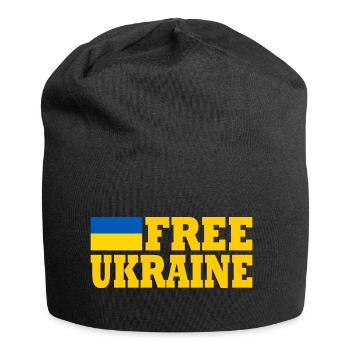 Free ukraine - Jersey Beanie - black - Front