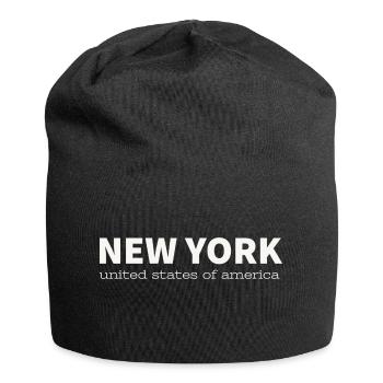 NEW YORK - Bonnet en jersey - noir - Devant