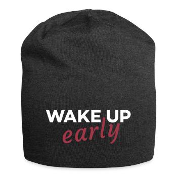 Wake up early - Jersey Beanie - charcoal grey - Front