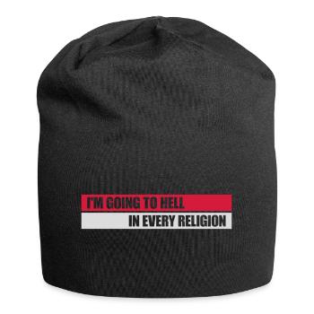 Aller en enfer - Bonnet en jersey - noir - Devant