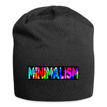 Minimalismus ist eine Bewegung, die im 21. Jahrhun - Jersey-Beanie - Schwarz - Vorne