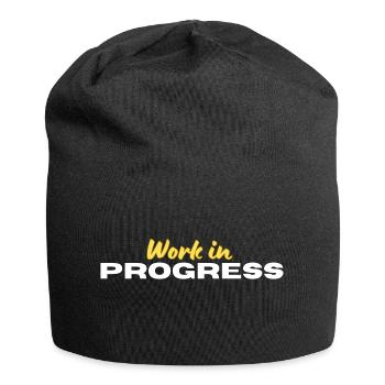 Work in Progress - Jersey-Beanie - Schwarz - Vorne