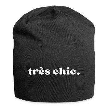 Très chic - Bonnet en jersey - noir - Devant