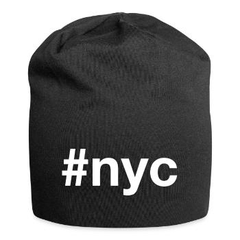 Hashtag de New York - Bonnet en jersey - noir - Devant