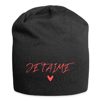 VALENTINSTAG. Junggesellinnenabschied. ICH LIEBE DICH. ICH LIEBE DICH. LIEBE - Jersey-Beanie - Schwarz - Vorne