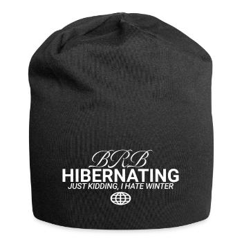 Winter Go Away Summer Lover - Jersey-Beanie - Schwarz - Vorne