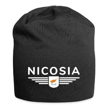 Nicosia Design – Capital of Cyprus - Jersey Beanie - black - Front