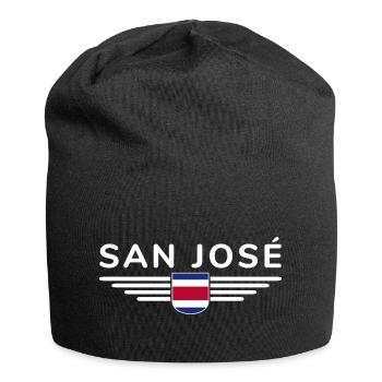 San José T-Shirt – Costa Rica Vibes - Jersey-Beanie - Schwarz - Vorne