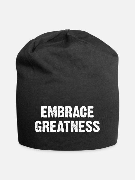 Embrace Greatness - Jersey-Beanie - Schwarz