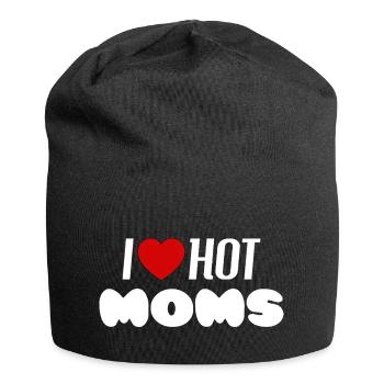 J’adore les mamans sexy - Bonnet en jersey - noir - Devant