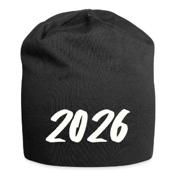 Year 2026 Brushstroke - Jersey Beanie - black - Front