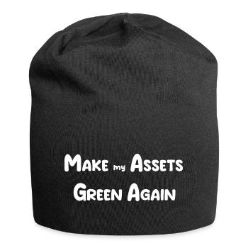 MAGA-Hüte - Jersey-Beanie - Schwarz - Vorne