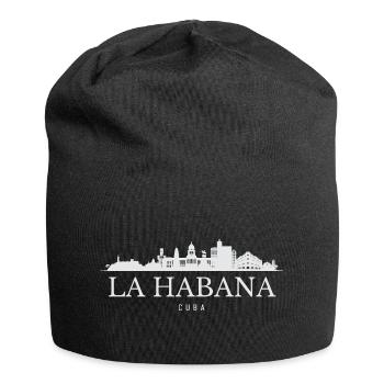 Havana Skyline, Havana Cuba - Jersey Beanie - black - Front