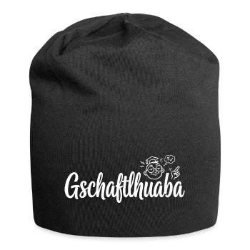 Gschaftlhuaba – Bayerischer Besserwisser - Jersey-Beanie - Schwarz - Vorne