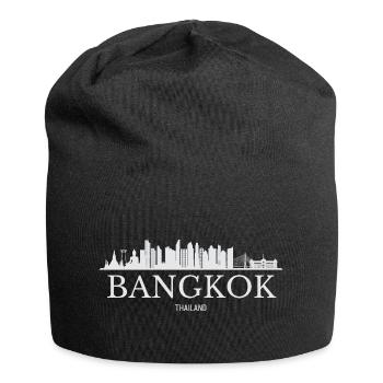 Bangkok Skyline, Bangkok Thailand - Jersey Beanie - black - Front