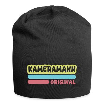 Kameramann - Jersey-Beanie - Schwarz - Vorne