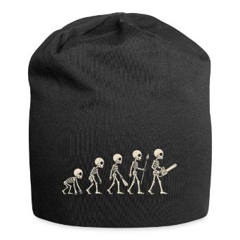 Skeleton Evolution - Funny Halloween Gift - Jersey Beanie - black - Front