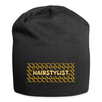 Berufung Hairstylist - Jersey-Beanie - Schwarz - Vorne