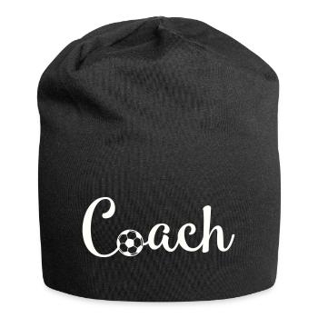 Coach Football Font Logo - Jersey Beanie - black - Front