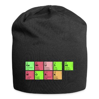 genius at work - Jersey-Beanie - Schwarz - Vorne