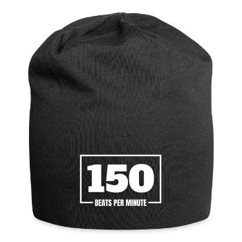 150 Bpm Hardstyle Snapback Hardstyle Cap - Jersey Beanie - black - Front