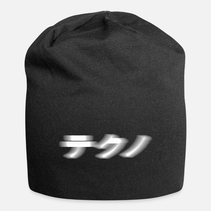 techno giapponese - Beanie in jersey - nero