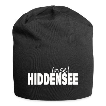 Insel HIDDENSEE - Jersey-Beanie - Schwarz - Vorne